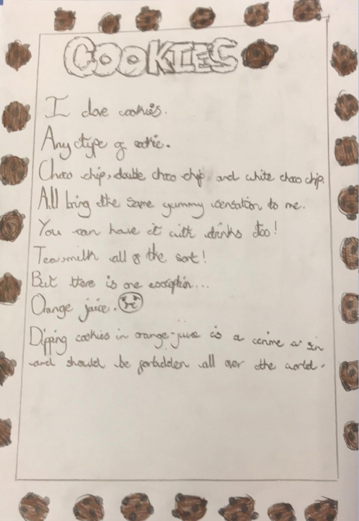 FOOD GLORIOUS FOOD! MICHAEL ROSEN’S CLASSIC CHOCOLATE CAKE POEM