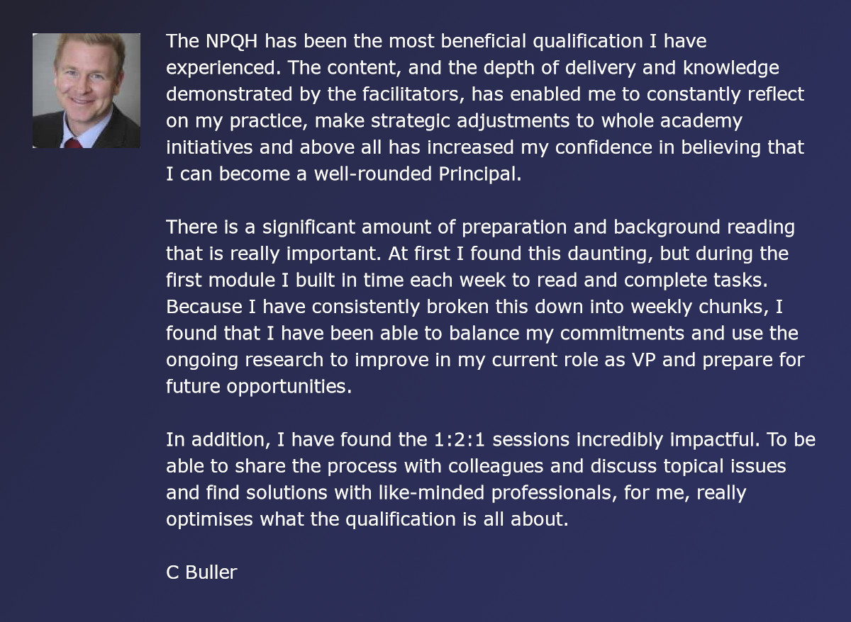 C Buller testimonial